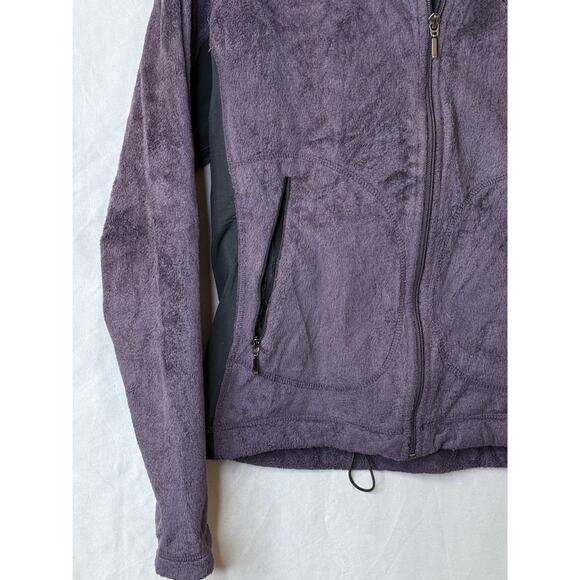 Columbia Womens Purple Pullover Sweater Full Zipped Up Mock Neck Pockets Size M - Picture 2 of 10